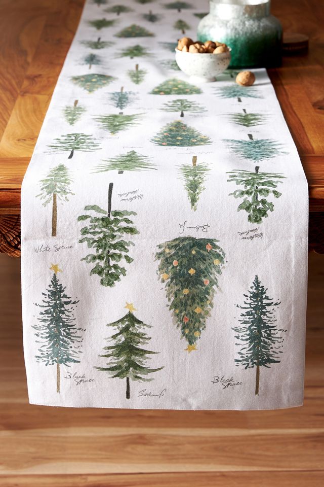 Holiday Tree Table Runner | AnthroLiving