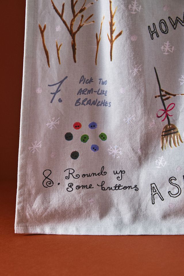 Snowman Dish Towel #1