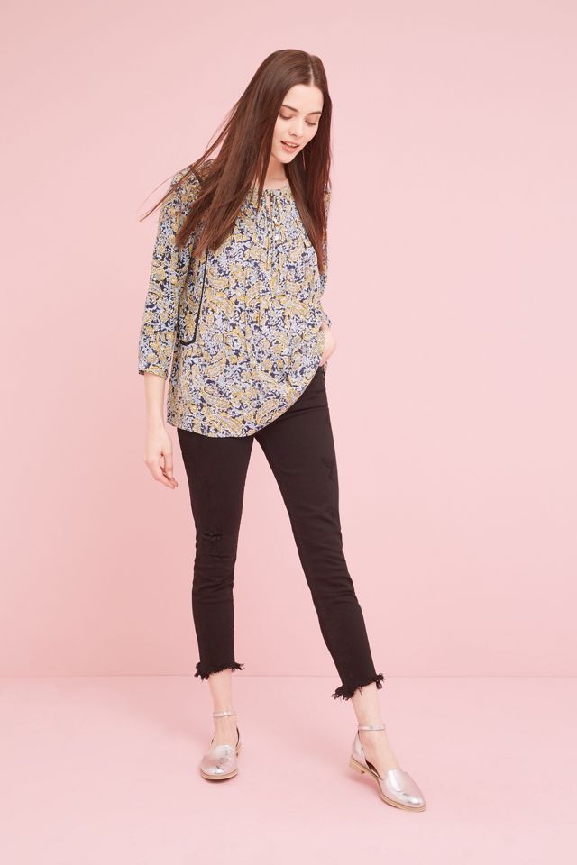 Chaya Floral Blouse, Yellow #1