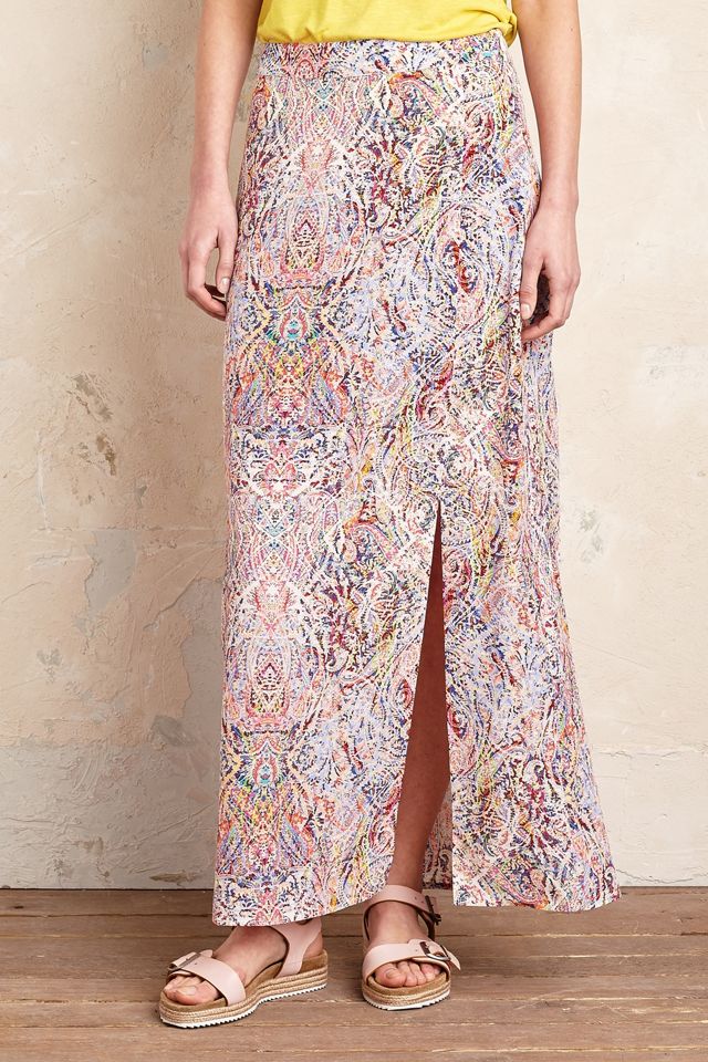 Makara Maxi Skirt, Coral #2