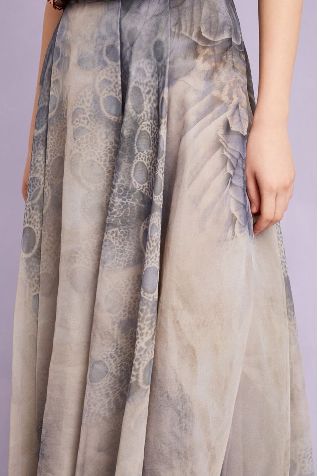 Imani Maxirock aus Organza, grau #2