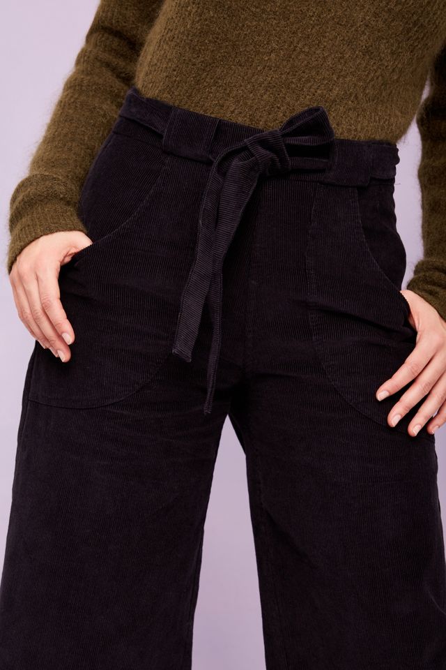 Maren Corduroy Culottes, Black #2