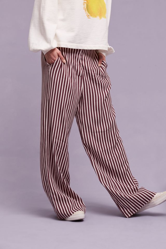 Harper Striped Trousers, Pink #1