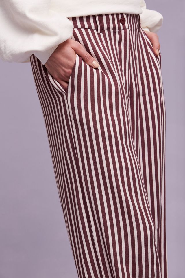 Harper Striped Trousers, Pink #2