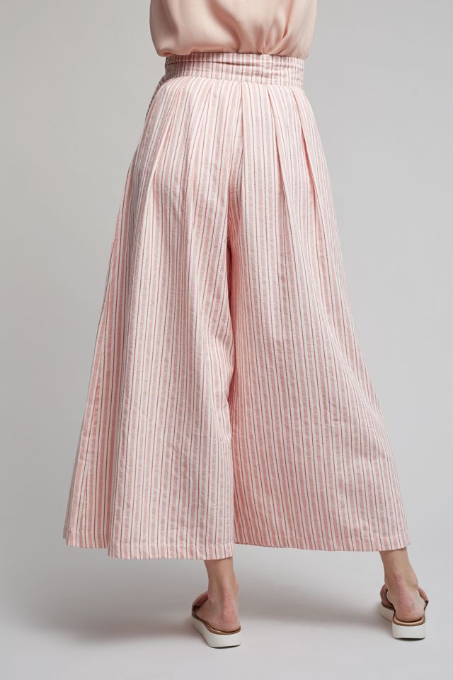 Orleans Wide-Leg Trousers, Pink #3