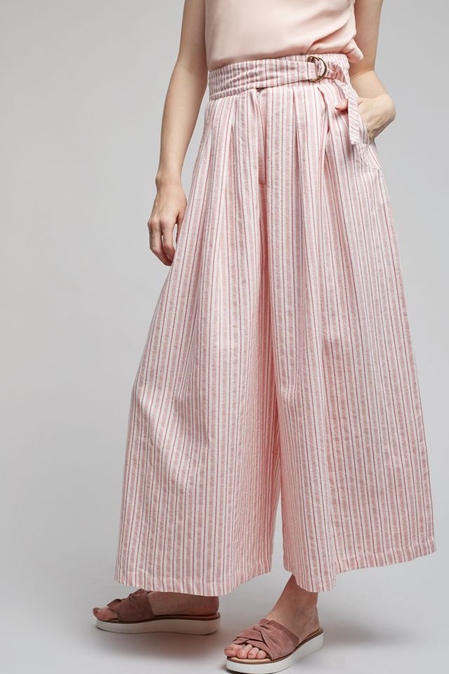 Orleans Wide-Leg Trousers, Pink #1