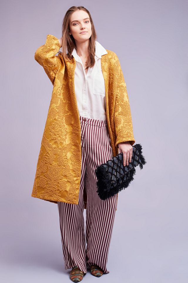 Sarina Jacquard-Mantel, gelb #1