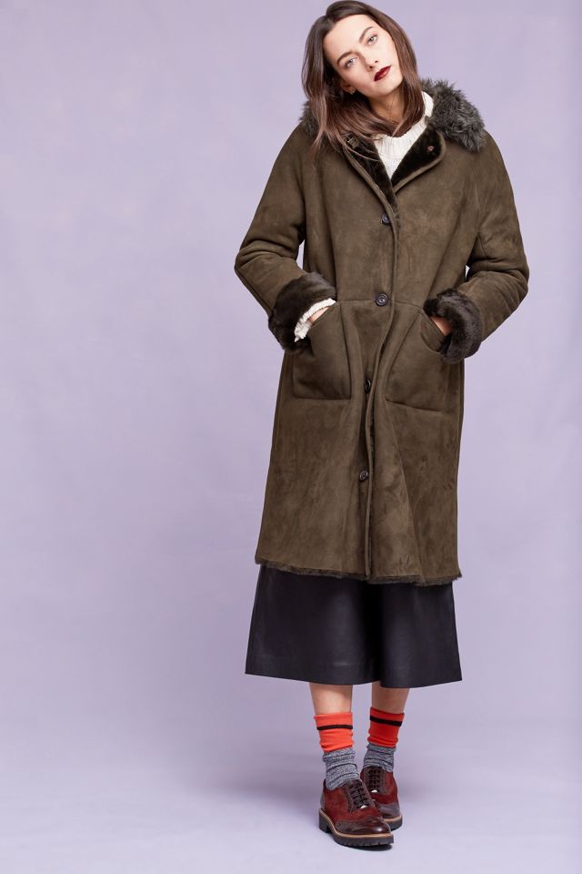 Manteau en peau de mouton Eastport, vert #3