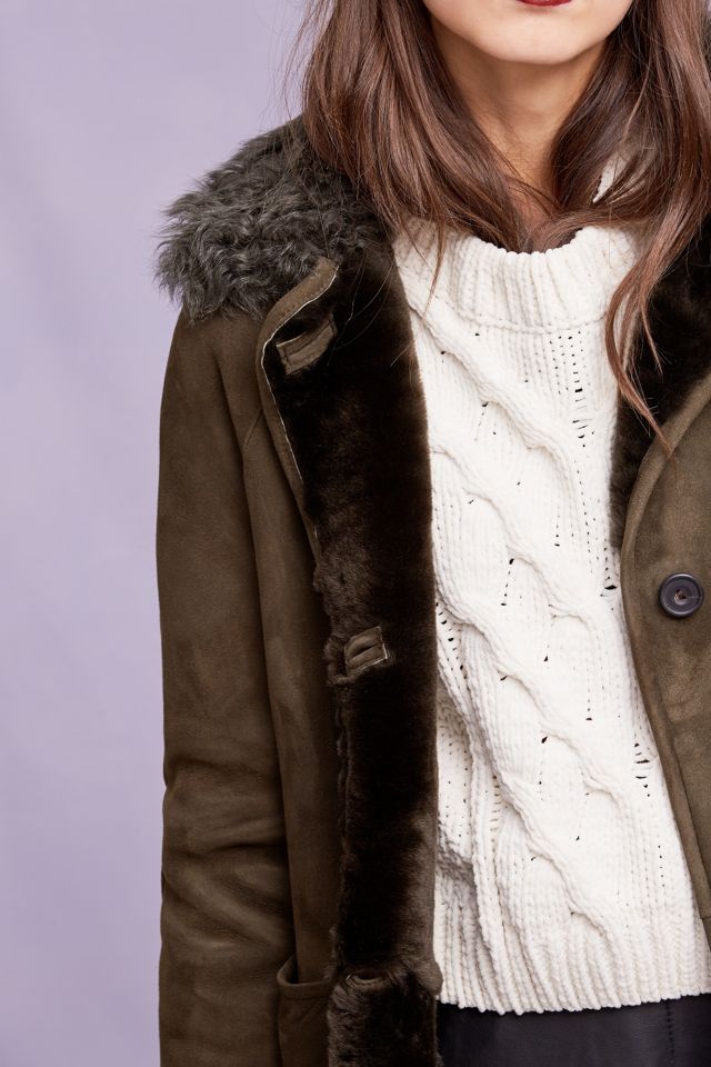 Manteau en peau de mouton Eastport, vert #1