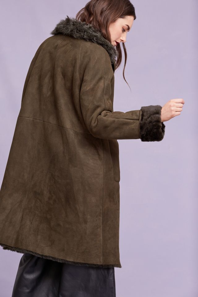 Manteau en peau de mouton Eastport, vert #2