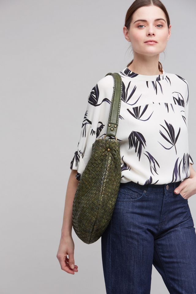 Leila Woven Leather Bag #5