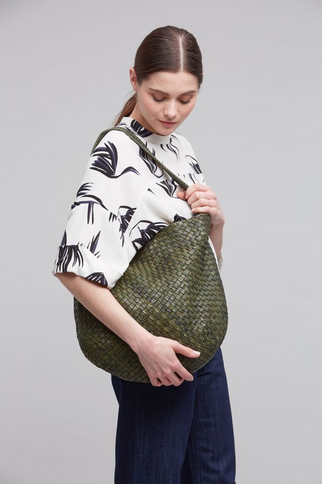 Leila Woven Leather Bag #6