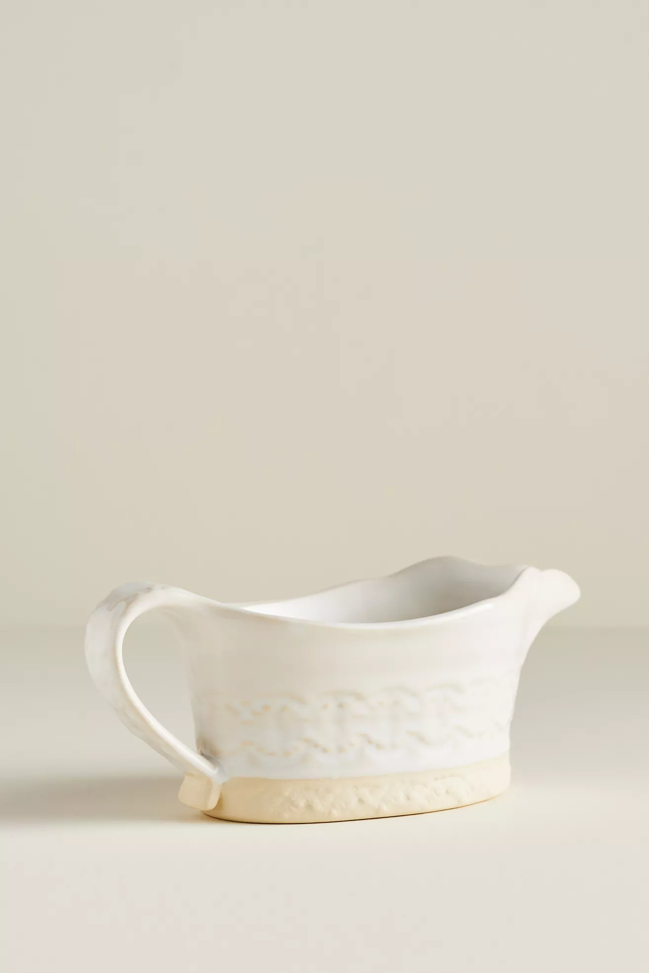 Old Havana Portuguese Stoneware Gravy Boat