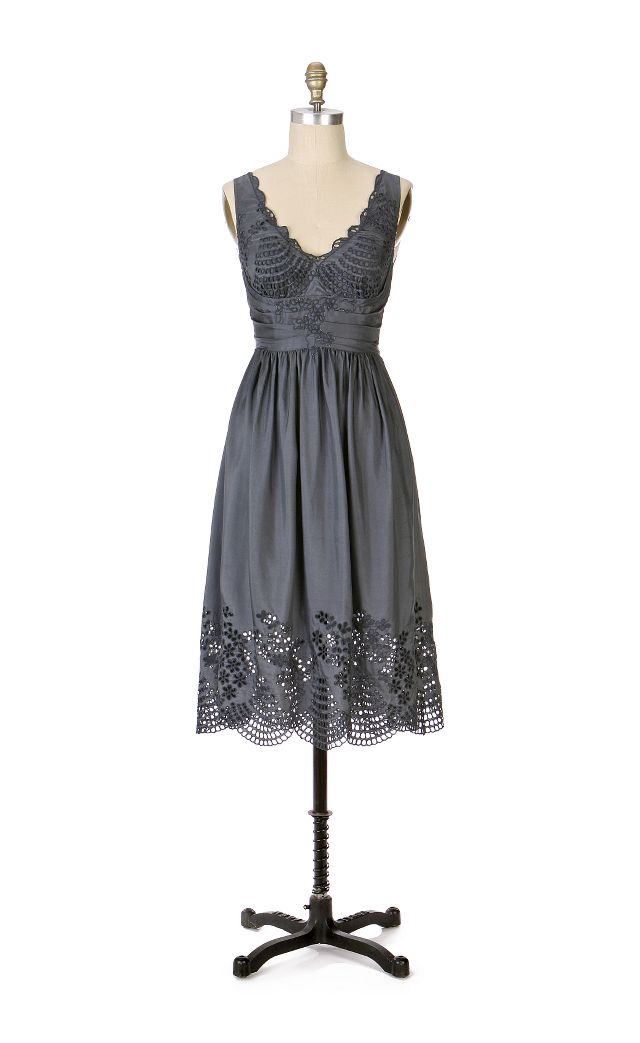 Eyelet Silk Dress | Anthropologie