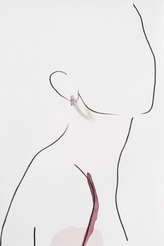Lindsey Huggie Hoop Earrings #2
