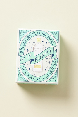 Gin Rummy Spielkarten – Witzig Illustriert, Mit Gin-Fakten Und Cocktail-Rezepten