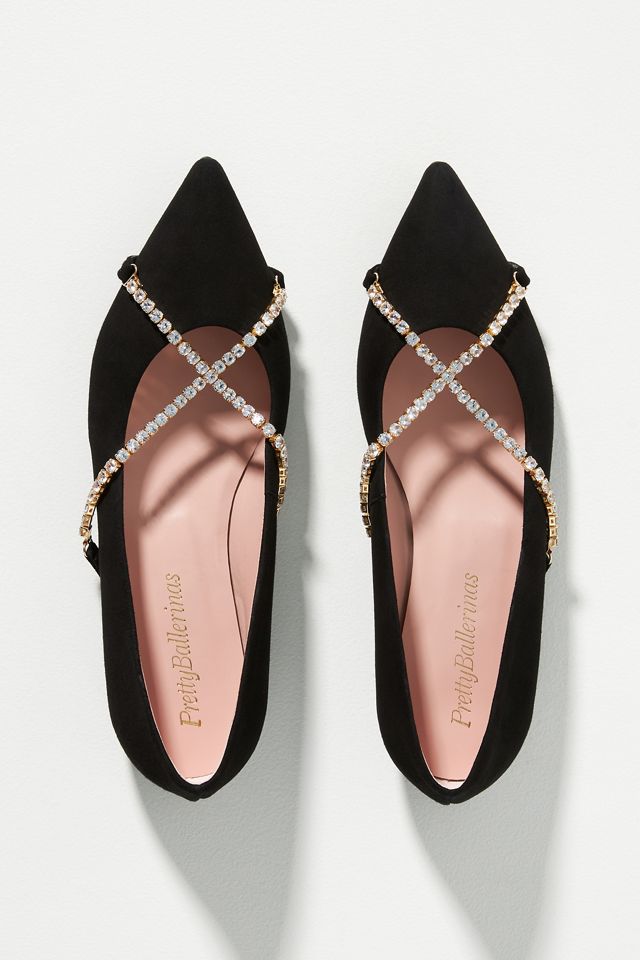 Pretty Ballerinas ELLA ビジュー フラットシューズ Pretty Ballerinas Ella Flats | Anthropologie