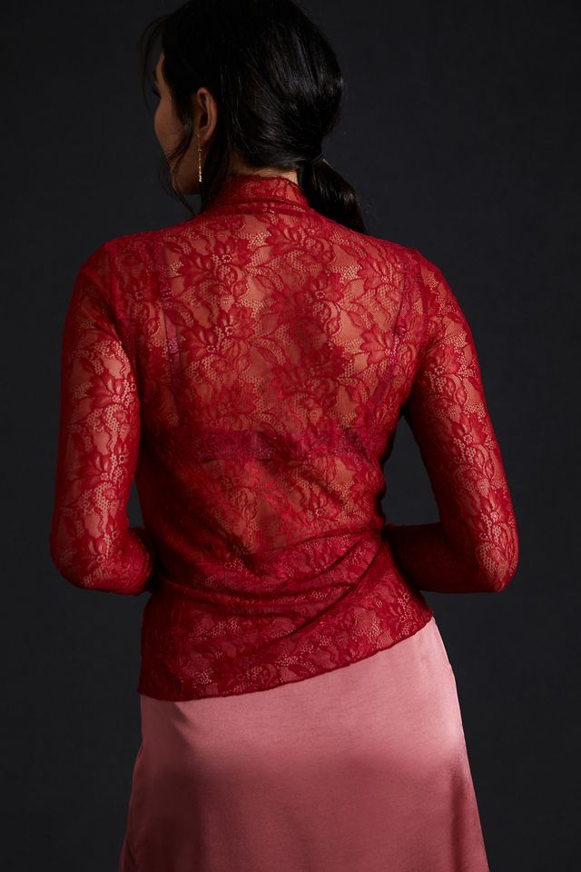 By Anthropologie Lace Layering Turtleneck #1