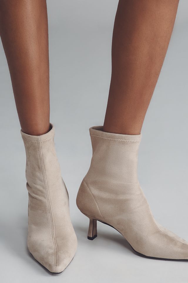 Angel Alarcon Pointed-Toe Kitten-Heel Boots #1