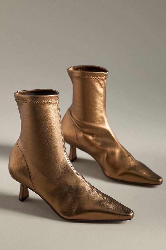 Angel Alarcon Pointed-Toe Kitten-Heel Boots | Anthropologie