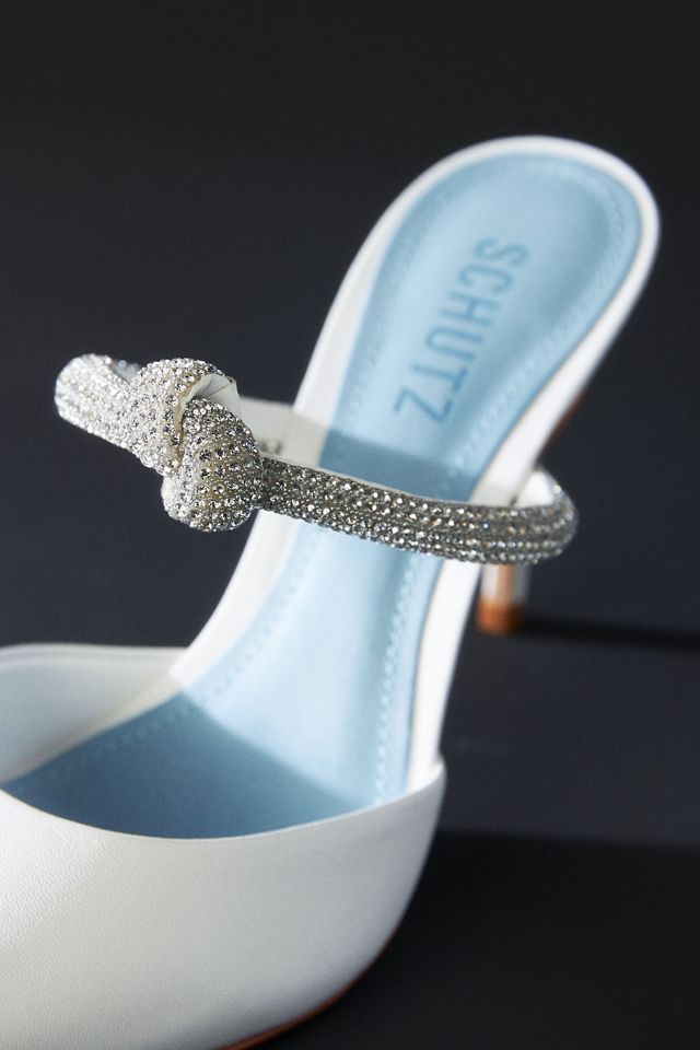 Schutz Pearl Ivory Mule #2