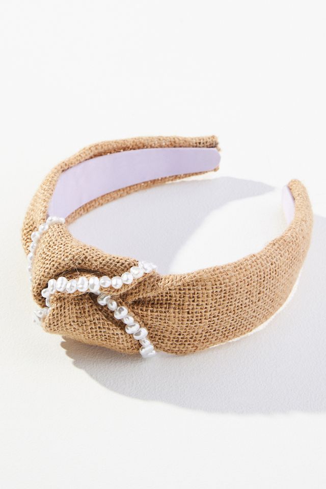 Violet and Brooks Embellished Jute Headband Anthropologie