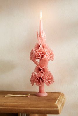 Oaxacan Floral Taper Candle, Large