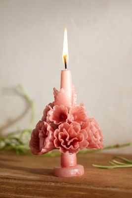 Oaxacan Floral Taper Candle, Medium