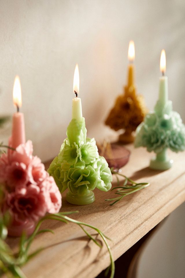 Oaxacan Floral Taper Candle, Medium #1