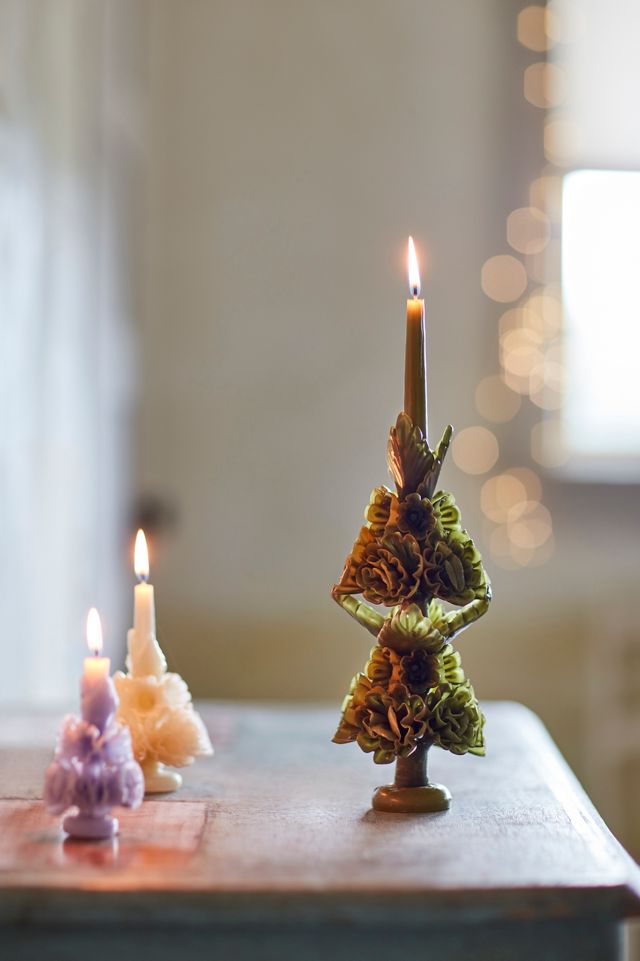 Oaxacan Floral Taper Candle, Mini #3