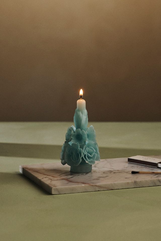 Oaxacan Floral Taper Candle, Mini #1