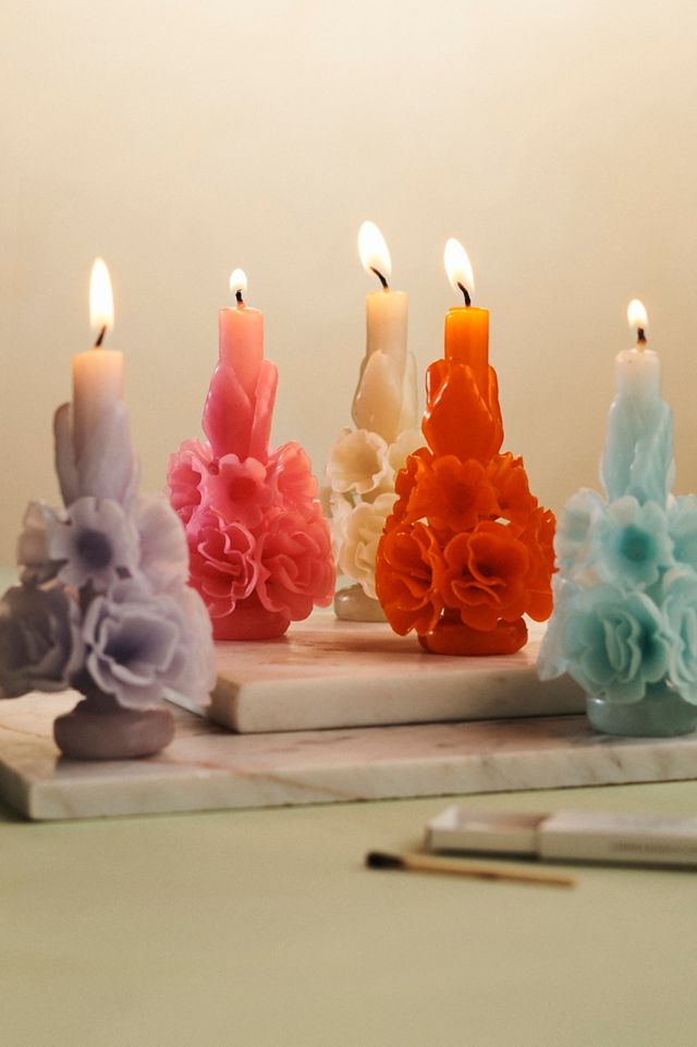 Oaxacan Floral Taper Candle, Mini #2