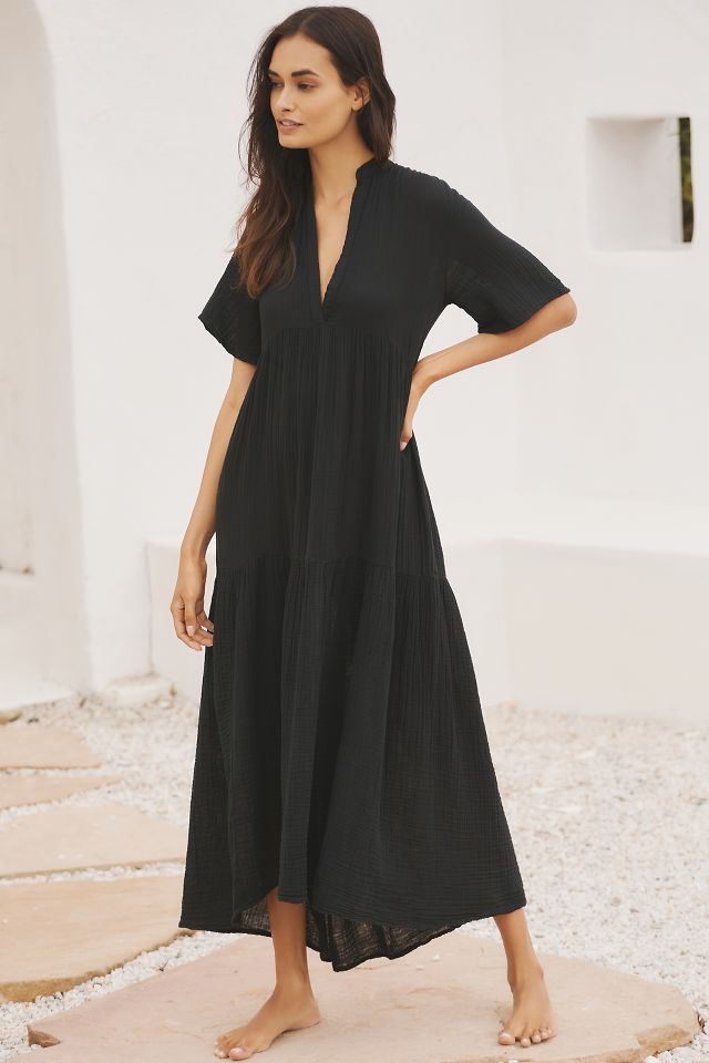 Flowy fall maxi clearance dress