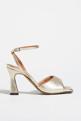 Maeve Puffy Square Toe Ankle Strap Heels Anthropologie