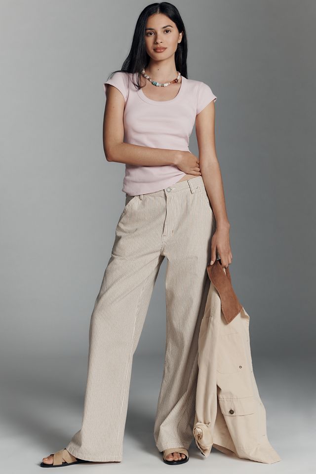 Pilcro Slim Scoop-Neck Tee #2