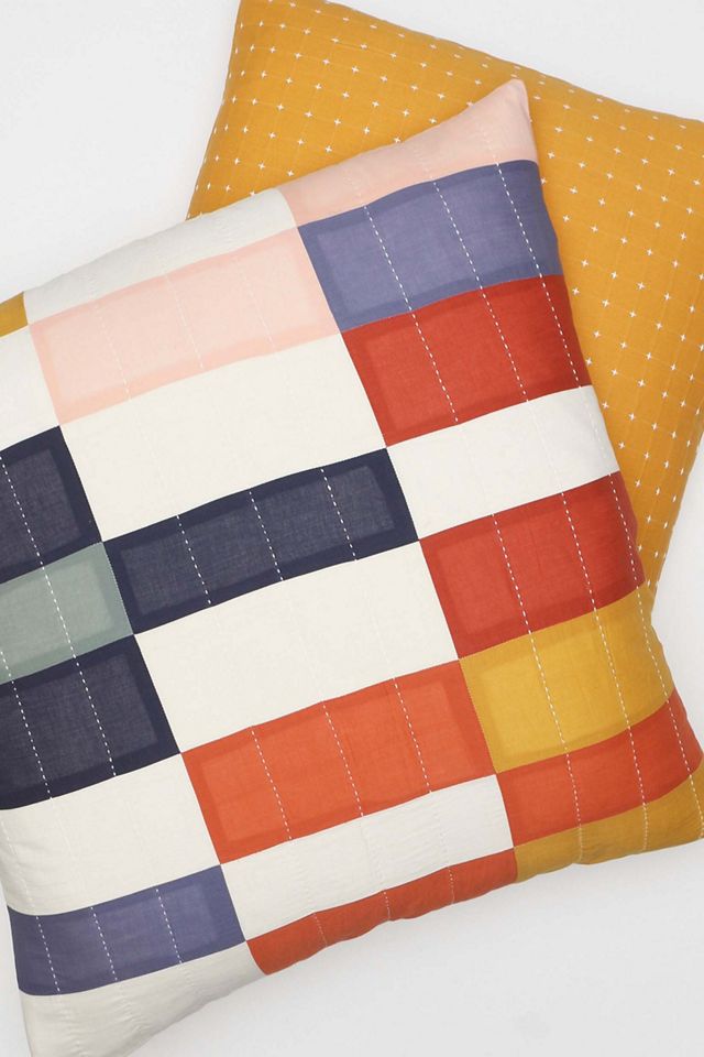 Anchal Multi-Check Euro Sham #1