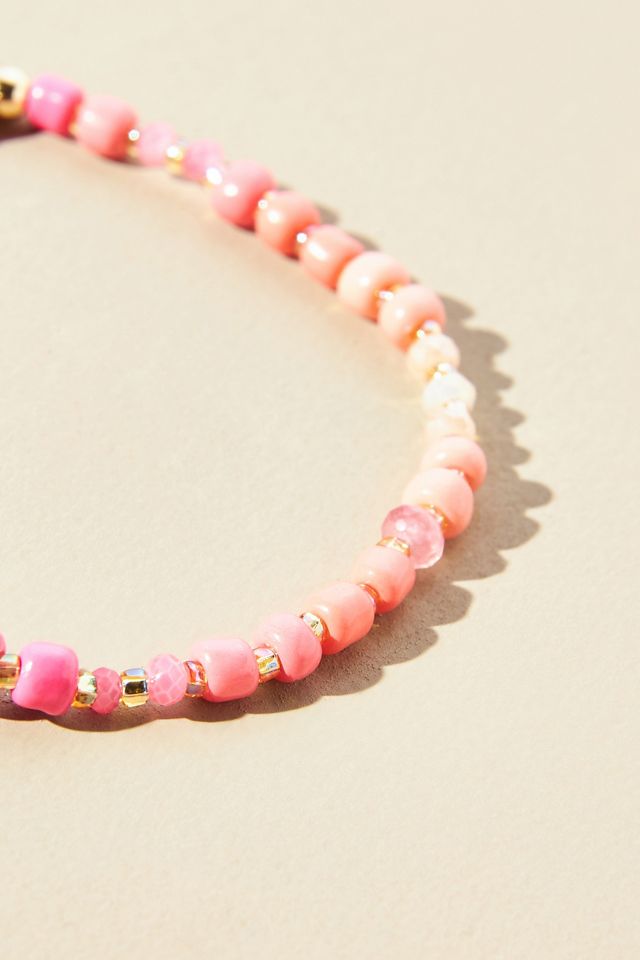Multi-Color Semi-Precious Beaded Bracelet #1
