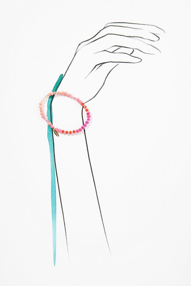 Multi-Color Semi-Precious Beaded Bracelet #2