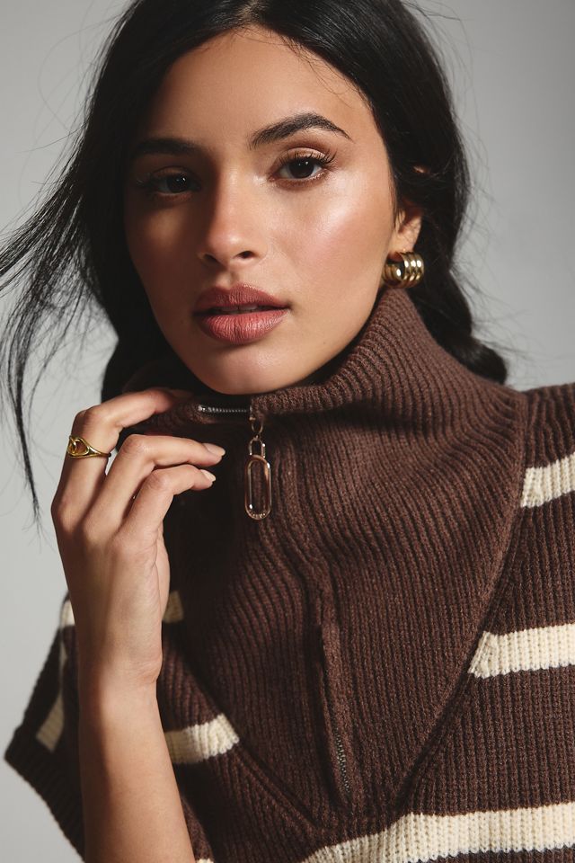 Striped Quarter-Zip Vest #2