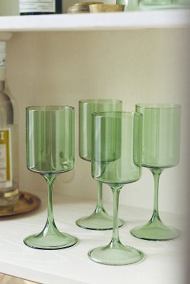 Morgan Wine Glasses, Set of 4 clear