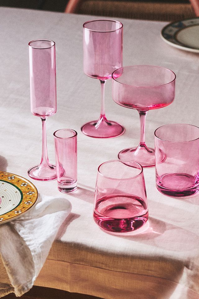 Buy Pink Set of 2 Heart Champagne Flutes Set of 2 Flute Glasses