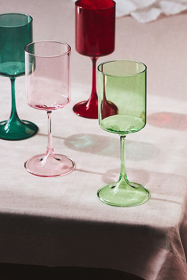Anthropologie Morgan Wine Glasses, Set Of 4