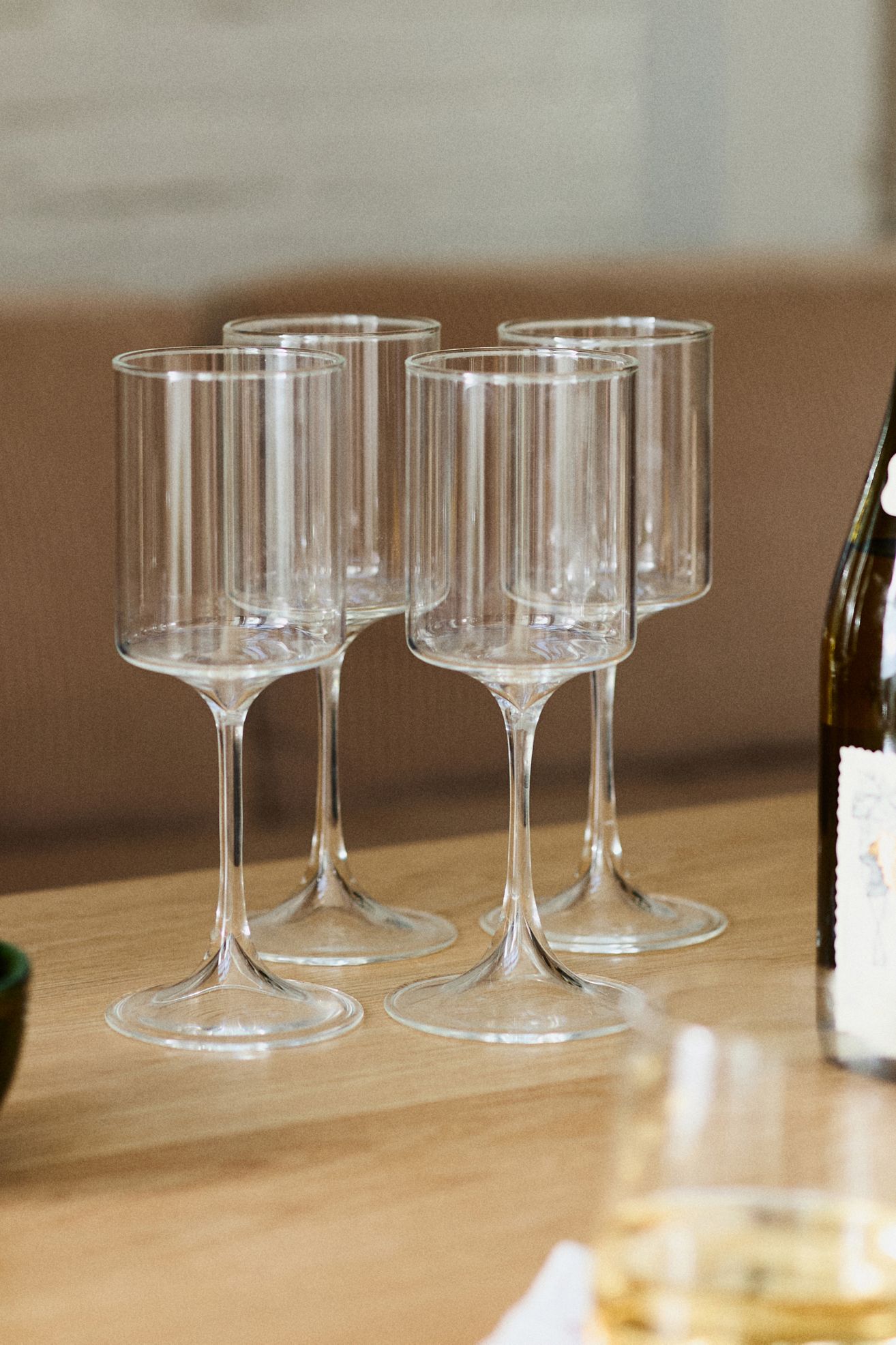 Morgan Wine Glasses, Set of 4 - Clear, Set Of 4