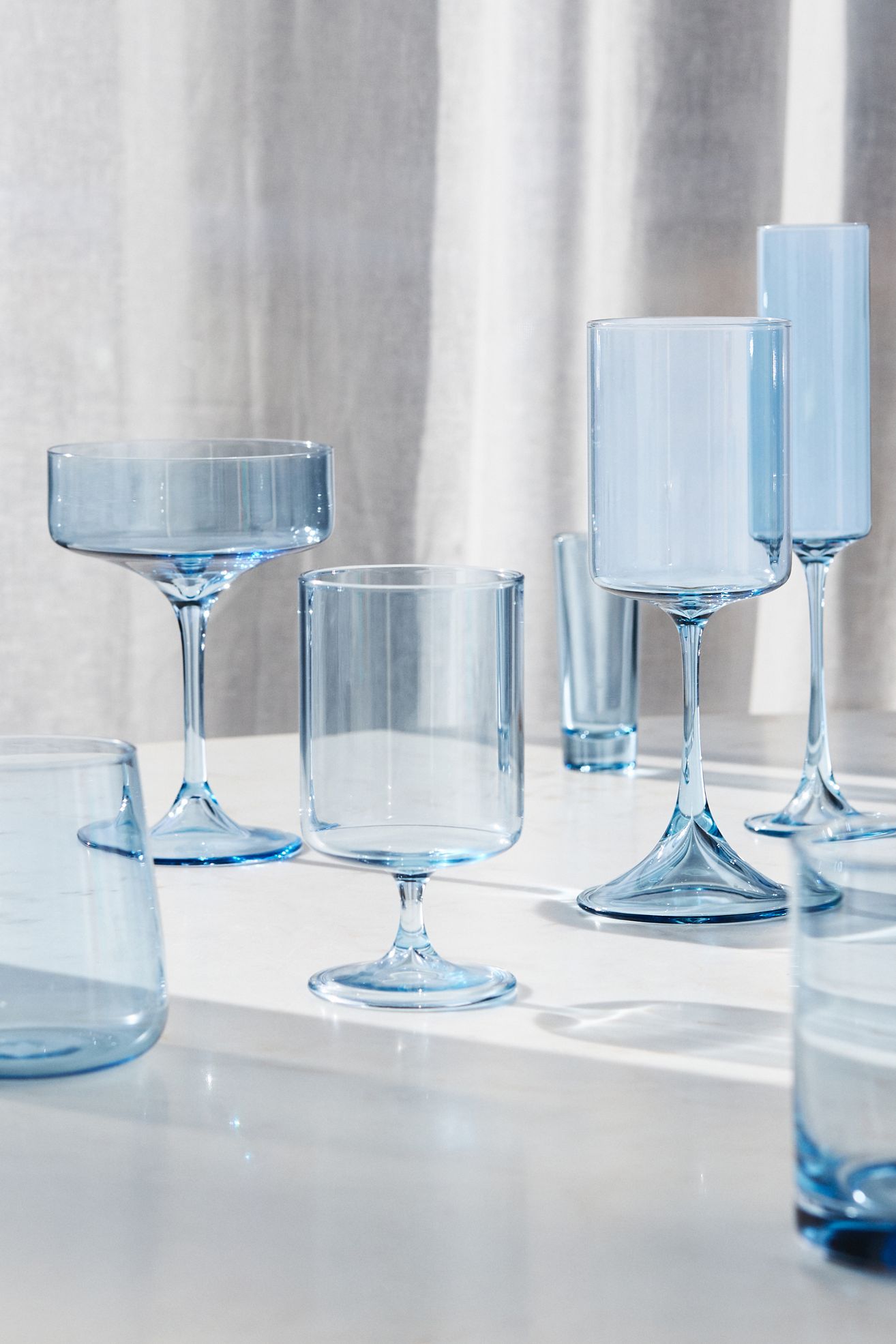 Morgan Flutes, Set of 4 - Sky, Standard, Set Of 4