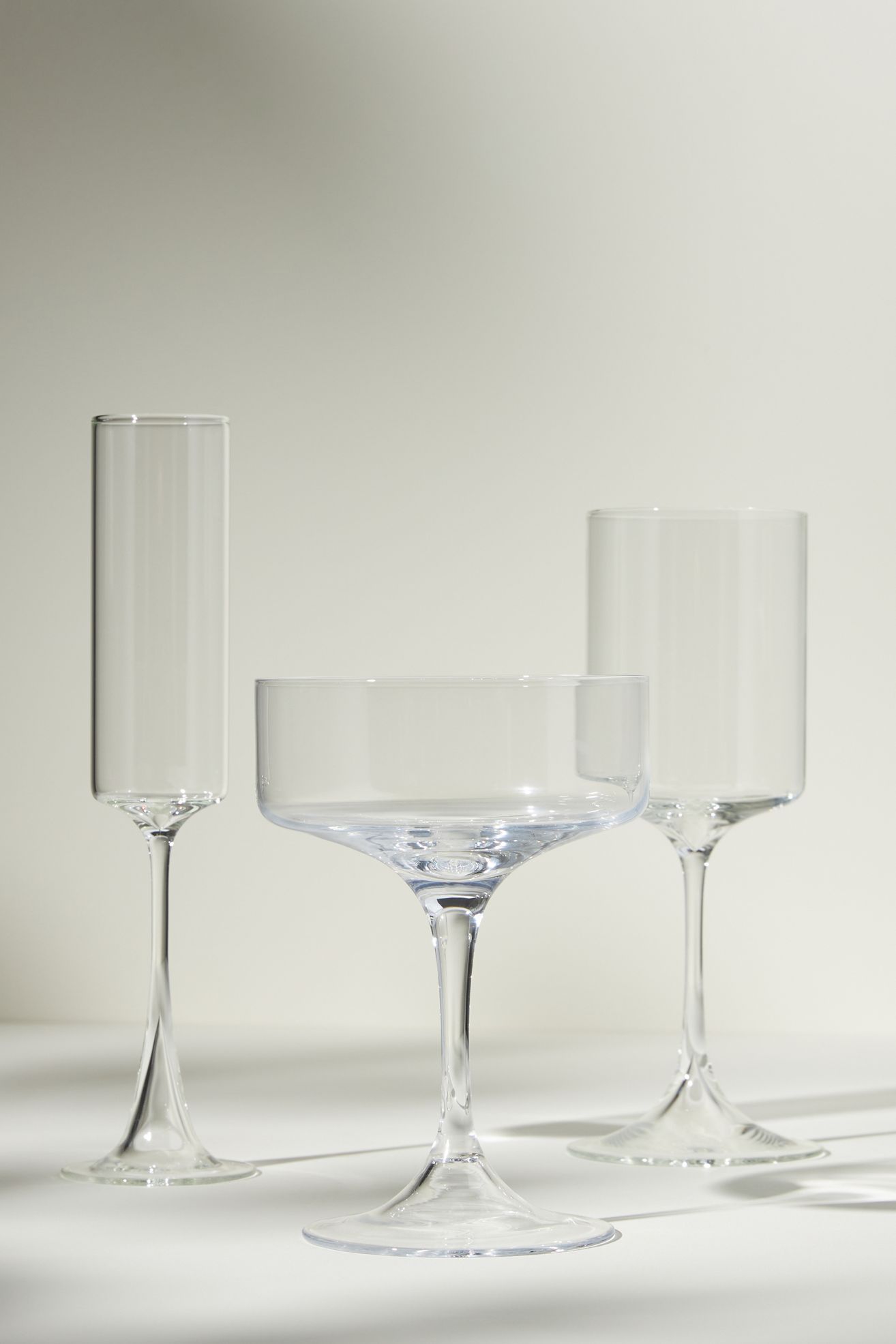 Morgan Flutes, Set of 4 - Clear, Standard, Set Of 4