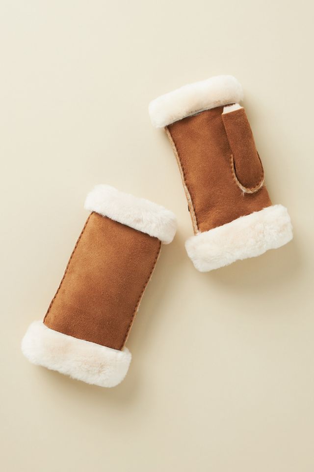 Ladies' Classic Sheepskin Mittens In Tan | Lakeland Leather - Foto 7