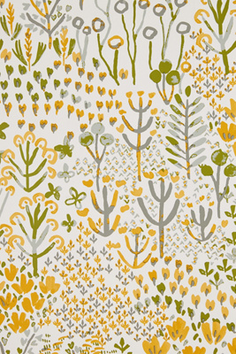 Chilton Yellow Wildflowers Floral Wallpaper - Thumbnail 2