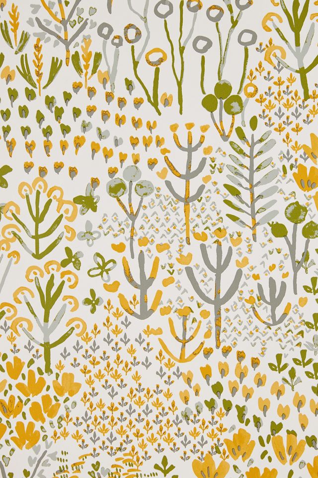 Chilton Yellow Wildflowers Floral Wallpaper #2