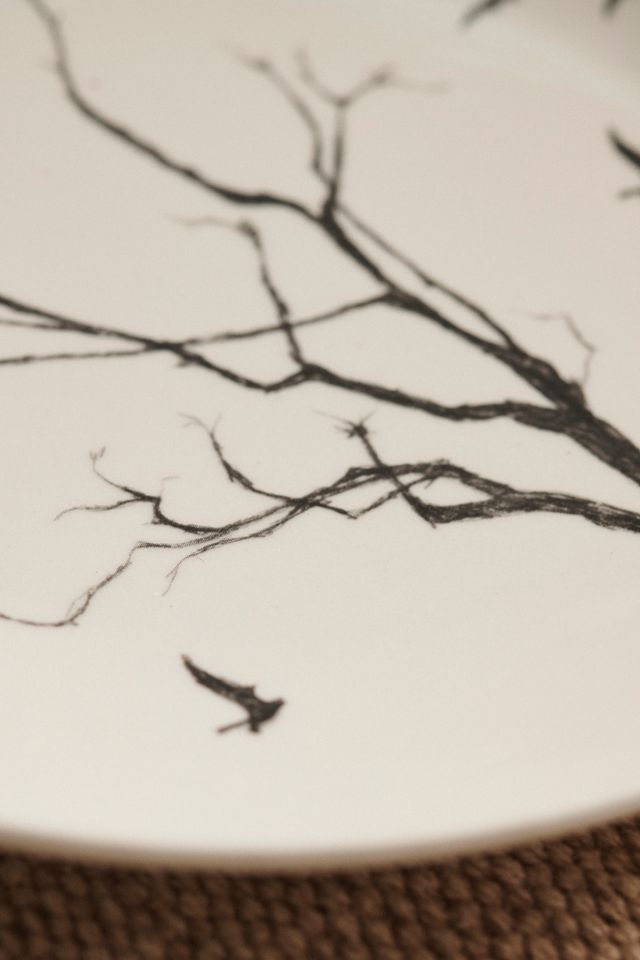 Bats in Branches Dessert Plate #1