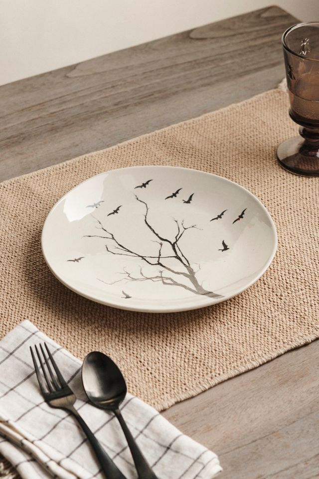 Bats in Branches Dessert Plate
